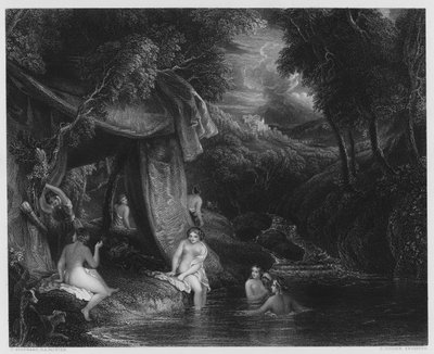 バーノンギャラリーの写真からの入浴者 作： Thomas Stothard